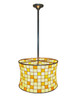 Meyda Tiffany - 21986 - Two Light Pendant - Hilton Barrel - Mahogany Bronze