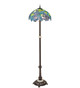 Meyda Tiffany - 225024 - Three Light Floor Lamp - Tiffany Wisteria - Mahogany Bronze