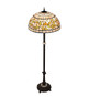 Tiffany Turning Leaf Three Light Floor Lamp (229125)