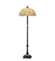 Tiffany Turning Leaf Three Light Floor Lamp (229125)