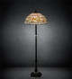 Tiffany Turning Leaf Three Light Floor Lamp (229125)