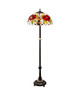 Meyda Tiffany - 230195 - Three Light Floor Lamp - Renaissance Rose - Mahogany Bronze