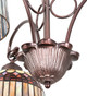 Tiffany Candice Three Light Chandelier (231065)