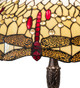 Tiffany Hanginghead Dragonfly Three Light Table Lamp (232803)
