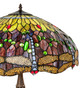 Tiffany Hanginghead Dragonfly Three Light Table Lamp (232804)