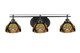 Toltec Lighting - 2613-MB-9945 - Three Light Bath Bar - Odyssey - Matte Black