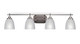 Toltec Lighting - 2614-BN-500 - Four Light Bath Bar - Odyssey - Brushed Nickel