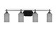 Toltec Lighting - 2614-MB-4062 - Four Light Bath Bar - Odyssey - Matte Black