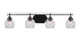 Toltec Lighting - 2614-MB-4100 - Four Light Bath Bar - Odyssey - Matte Black