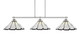 Toltec Lighting - 2633-BN-912 - Three Light Bar - Odyssey - Brushed Nickel
