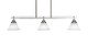 Toltec Lighting - 2636-BN-311 - Three Light Island Pendant - Odyssey - Brushed Nickel