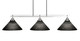Toltec Lighting - 2636-BN-4009 - Three Light Island Pendant - Odyssey - Brushed Nickel