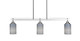 Toltec Lighting - 2636-BN-4062 - Three Light Island Pendant - Odyssey - Brushed Nickel