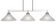 Toltec Lighting - 2636-BN-441 - Three Light Island Pendant - Odyssey - Brushed Nickel