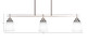 Odyssey Three Light Island Pendant (2636-BN-460) Odyssey Three Light Island Pendant (2636-BN-460)