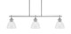 Toltec Lighting - 2636-BN-4760 - Three Light Island Pendant - Odyssey - Brushed Nickel