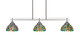 Toltec Lighting - 2636-BN-9905 - Three Light Island Pendant - Odyssey - Brushed Nickel Toltec Lighting - 2636-BN-9905 - Three Light Island Pendant - Odyssey - Brushed Nickel