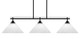 Toltec Lighting - 2636-MB-2121 - Three Light Island Pendant - Odyssey - Matte Black Toltec Lighting - 2636-MB-2121 - Three Light Island Pendant - Odyssey - Matte Black