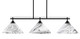 Toltec Lighting - 2636-MB-2129 - Three Light Island Pendant - Odyssey - Matte Black