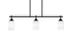 Toltec Lighting - 2636-MB-3001 - Three Light Island Pendant - Odyssey - Matte Black