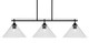 Toltec Lighting - 2636-MB-306 - Three Light Island Pendant - Odyssey - Matte Black