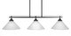 Toltec Lighting - 2636-MB-4001 - Three Light Island Pendant - Odyssey - Matte Black