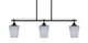 Toltec Lighting - 2636-MB-4032 - Three Light Island Pendant - Odyssey - Matte Black