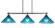 Toltec Lighting - 2636-MB-448 - Three Light Island Pendant - Odyssey - Matte Black
