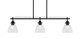 Toltec Lighting - 2636-MB-4760 - Three Light Island Pendant - Odyssey - Matte Black