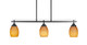 Toltec Lighting - 2636-MB-625 - Three Light Island Pendant - Odyssey - Matte Black