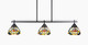 Toltec Lighting - 2636-MB-9365 - Three Light Island Pendant - Odyssey - Matte Black