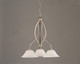 Toltec Lighting - 263-BN-510 - Three Light Chandelier - Bow - Brushed Nickel