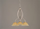 Toltec Lighting - 263-BN-730 - Three Light Chandelier - Bow - Brushed Nickel