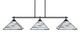 Toltec Lighting - 2643-MB-952 - Three Light Island Pendant - Odyssey - Matte Black