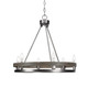 Toltec Lighting - 2706-GPDW - Six Light Chandelier - Belmont - Graphite & Distressed Wood