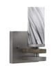 Toltec Lighting - 2711-GPDW-802 - One Light Wall Sconce - Belmont - Graphite & Painted Distressed Wood-look