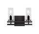 Toltec Lighting - 2712-MB-800 - Two Light Bath Bar - Belmont - Matte Black