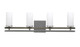 Toltec Lighting - 2714-GPDW-801 - Four Light Bathroom Lighting - Belmont - Graphite & Painted Distressed Wood-look