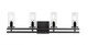 Toltec Lighting - 2714-MB-800 - Four Light Bath Bar - Belmont - Matte Black