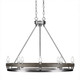 Toltec Lighting - 2728-GPDW - Eight Light Chandelier - Belmont - Graphite & Painted Distressed Wood-look Metal