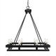 Toltec Lighting - 2738-MB - Eight Light Chandelier - Belmont - Matte Black