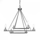 Toltec Lighting - 2806-GP - Six Light Chandelier - Trinity - Graphite