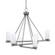 Toltec Lighting - 2806-GP-801B - Six Light Chandelier - Trinity - Graphite