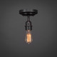Toltec Lighting - 280-DG-AT18 - One Light Semi Flush - Vintage - Dark Granite