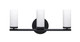 Toltec Lighting - 2813-MB-801B - Three Light Bath Bar - Trinity - Matte Black