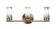 Toltec Lighting - 2813-NAB-802B - Three Light Bath Bar - Trinity - New Age Brass