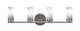 Toltec Lighting - 2814-GP-802B - Four Light Bath Bar - Trinity - Graphite