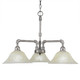 Toltec Lighting - 283-AS-513 - Three Light Chandelier - Vintage - Aged Silver