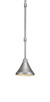 Toltec Lighting - 284-AS-410 - One Light Mini Pendant - Vintage - Aged Silver