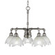 Toltec Lighting - 285-AS-755 - Five Light Chandelier - Vintage - Aged Silver